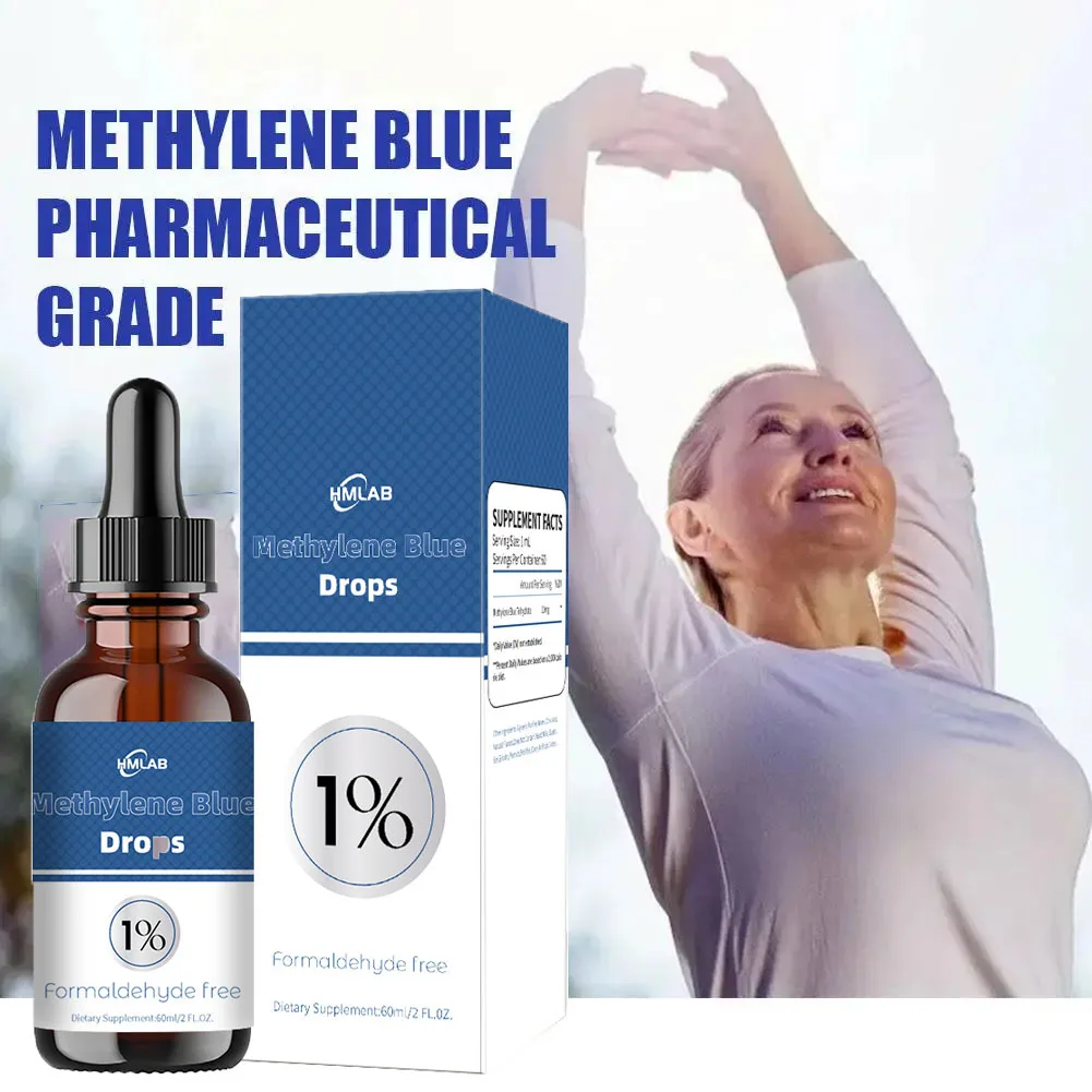 Amber dropper bottle of VitalSupps Methylene Blue tincture